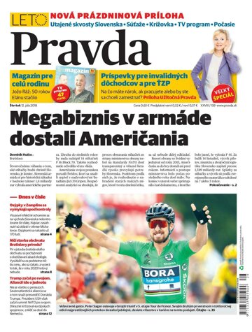 Obálka e-magazínu Pravda 12. 7. 2018
