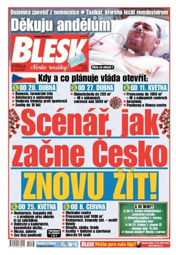 Obálka e-magazínu Blesk 15.4.2020