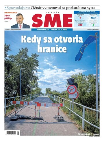 Obálka e-magazínu SME 22.5.2020