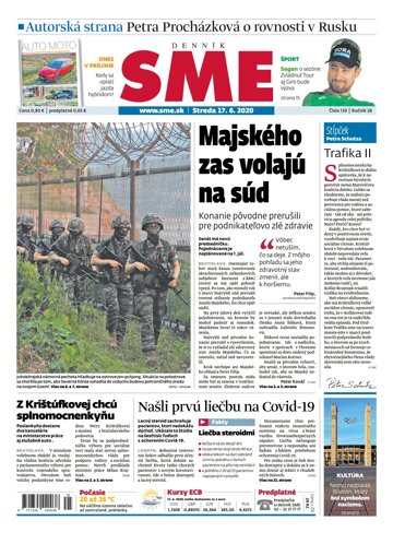 Obálka e-magazínu SME 17.6.2020