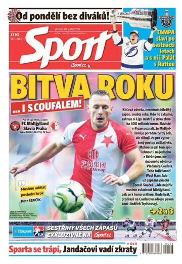 Obálka e-magazínu Sport 30.9.2020