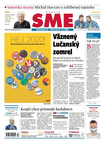 Obálka e-magazínu SME 31-12-2020