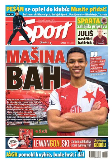 Obálka e-magazínu Sport 7.1.2021