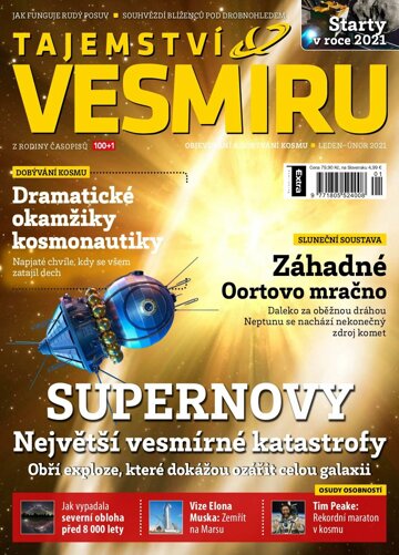 Obálka e-magazínu Tajemství Vesmíru 1-2/2021