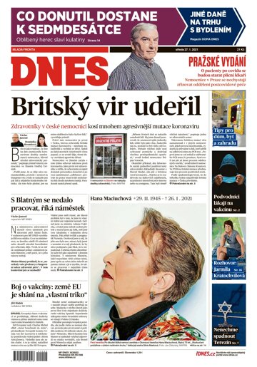 Obálka e-magazínu MF Dnes 27.1.2021