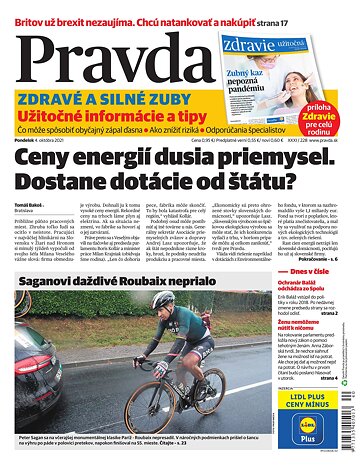 Obálka e-magazínu Pravda 4. 10. 2021