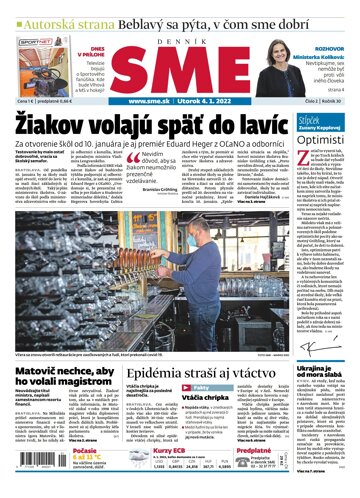 Obálka e-magazínu SME 4-1-2022