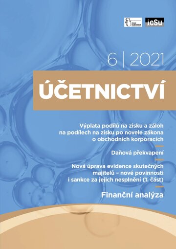 Obálka e-magazínu Účetnictví 6/2021