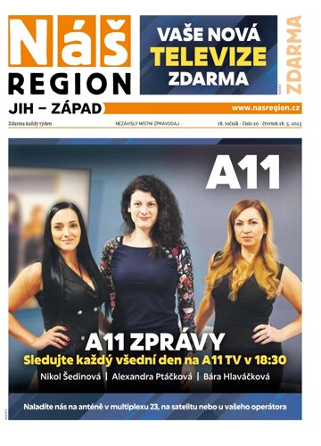 Obálka e-magazínu Náš Region - Jih 20/2023