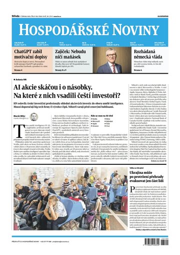 Obálka e-magazínu Hospodářské noviny 109 - 7.6.2023