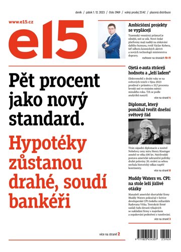 Obálka e-magazínu E15 1.12.2023