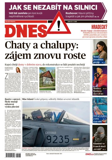 Obálka e-magazínu MF DNES Hradecký - 23.05.2025