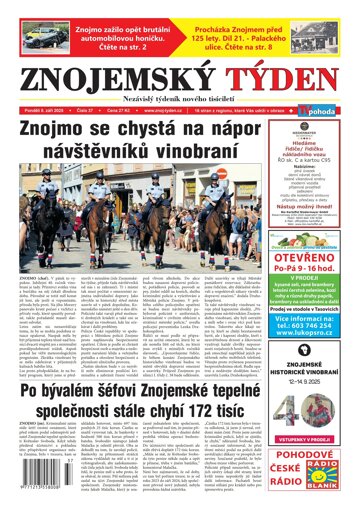 Obálka e-magazínu Znojemský týden 37/2025
