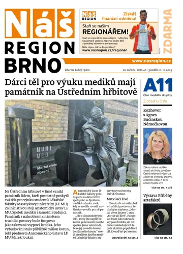 Obálka e-magazínu Náš Region - Brno 46/2025