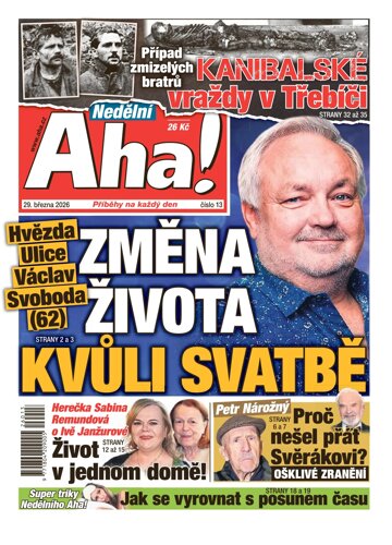 Obálka e-magazínu Nedělní AHA! 29.3.2026