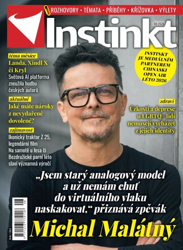 Obálka e-magazínu Instinkt 8/2026