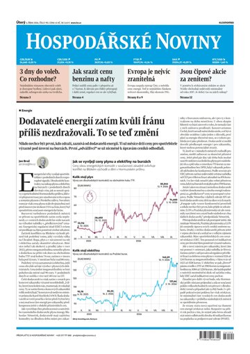 Obálka e-magazínu Hospodářské noviny 192 - 6.10.2026