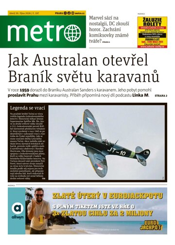 Obálka e-magazínu deník METRO 20.10.2026