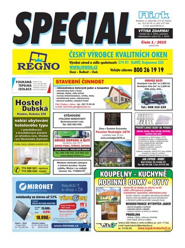 Obálka e-magazínu Special 1/2015