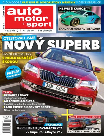 Obálka e-magazínu Auto motor a sport 6/2015