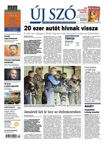 Obálka e-magazínu Új Szó 3.10.2015