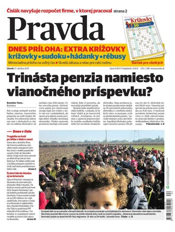 Obálka e-magazínu Pravda 27. 10. 2015