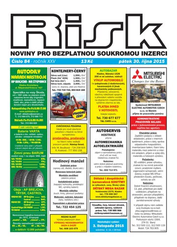 Obálka e-magazínu Risk 84/2015