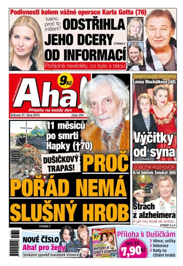 Obálka e-magazínu AHA! 31.10.2015