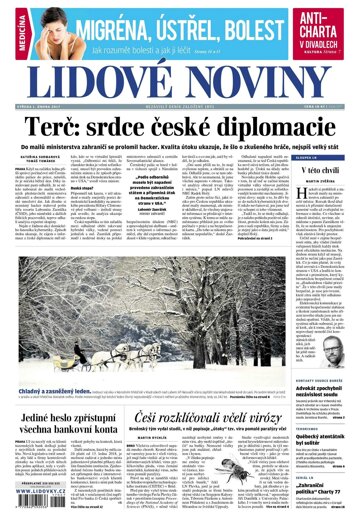 Obálka e-magazínu Lidové noviny 1.2.2017