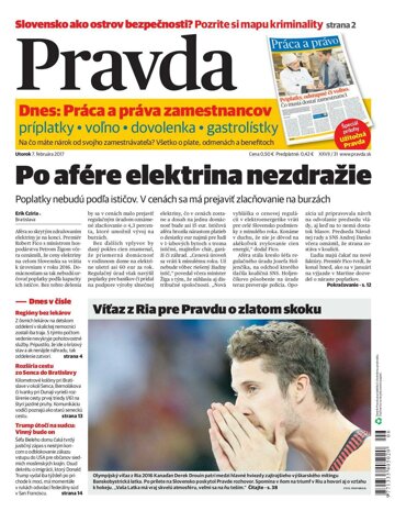 Obálka e-magazínu Pravda 7.2.2017