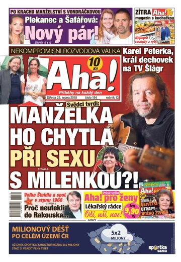 Obálka e-magazínu AHA! 22.8.2018