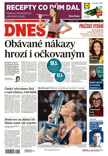 Obálka e-magazínu MF Dnes 7.1.2019