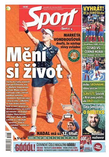 Obálka e-magazínu Sport 10.6.2019