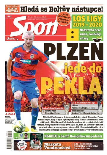 Obálka e-magazínu Sport 20.6.2019