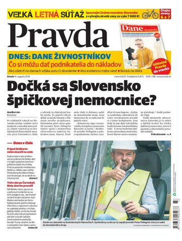 Obálka e-magazínu Pravda 14. 8. 2019
