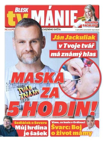 Obálka e-magazínu Blesk Tv manie 7.9.2019