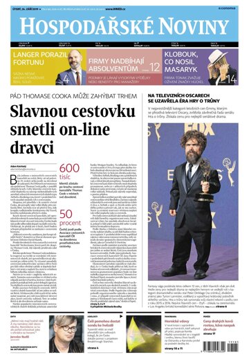 Obálka e-magazínu Hospodářské noviny 185 - 24.9.2019