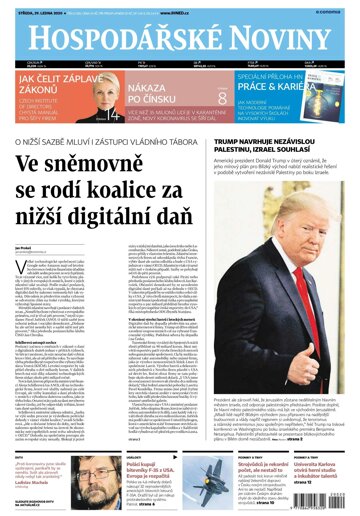 Obálka e-magazínu Hospodářské noviny 020 - 29.1.2020