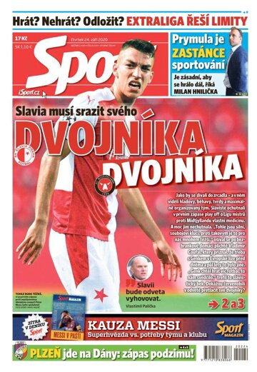 Obálka e-magazínu Sport 24.9.2020