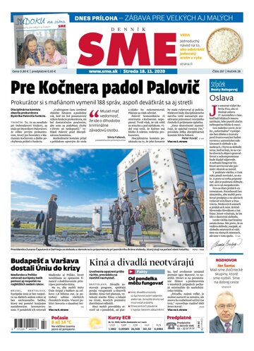 Obálka e-magazínu SME 18.11.2020