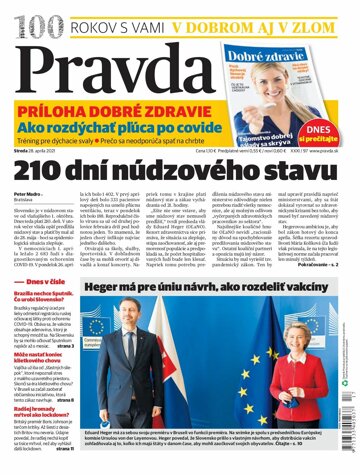 Obálka e-magazínu Pravda 28. 4. 2021