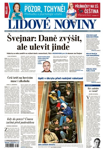 Obálka e-magazínu Lidové noviny 11.2.2023