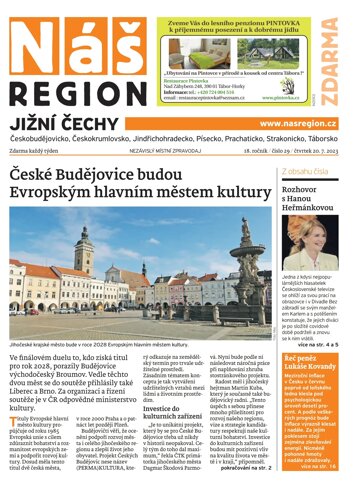 Obálka e-magazínu Náš Region - Jižní Čechy 29/2023