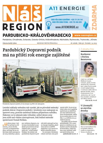 Obálka e-magazínu Náš Region - Pardubicko/Královéhradecko 36/2023