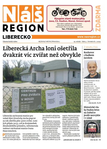 Obálka e-magazínu Náš Region - Liberecko 3/2024
