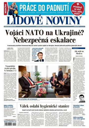 Obálka e-magazínu Lidové noviny 28.2.2024