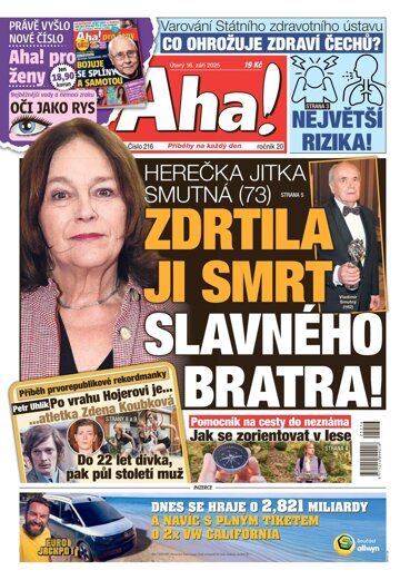 Obálka e-magazínu AHA! 16.9.2025