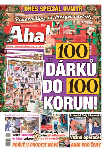 Obálka e-magazínu AHA! 12.12.2025