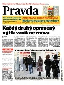 Obálka e-magazínu Pravda 18.3.2013