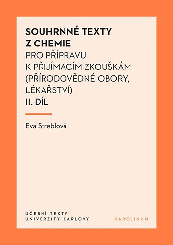 Obálka knihy Souhrnné texty z chemie pro přípravu k přijímacím zkouškám II.